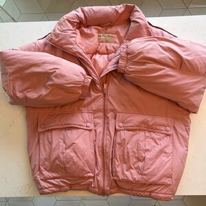 Free people duvet bomber puffy jacket